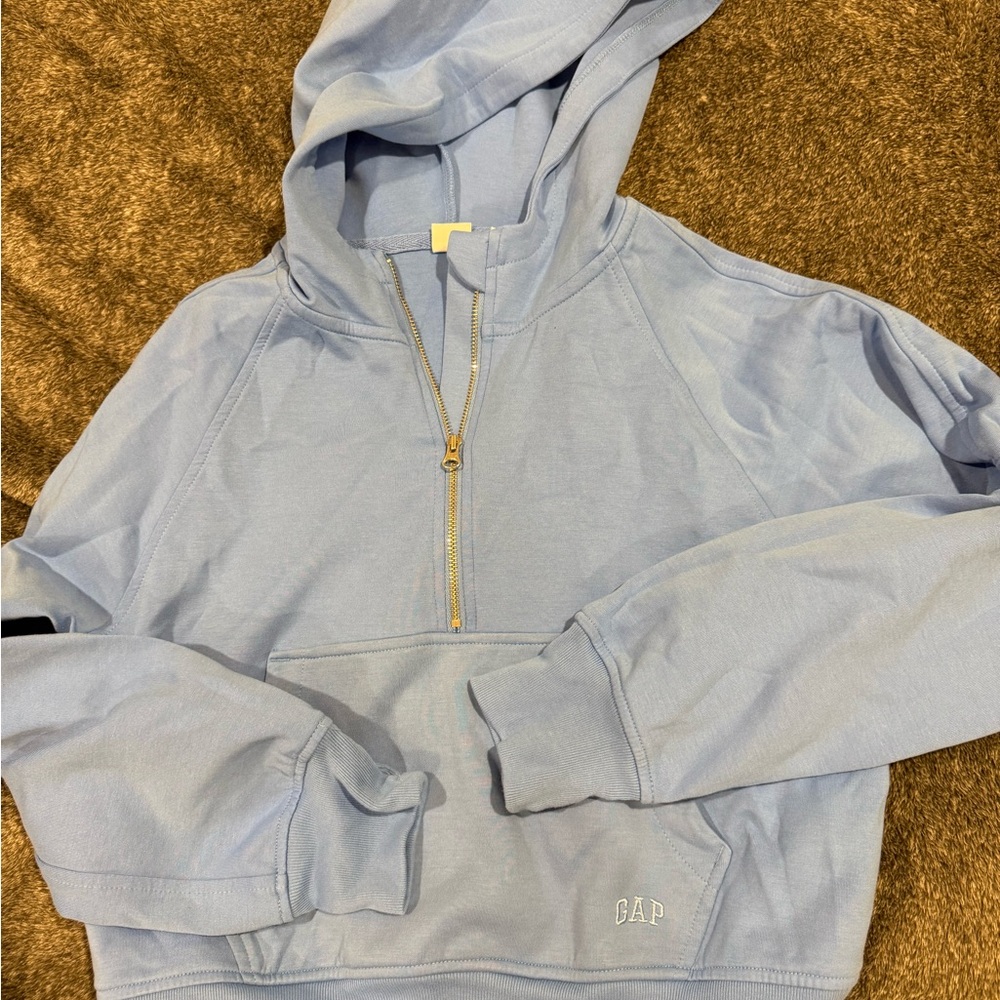 GAP Kids Light Blue hooded‎ sweatshirt